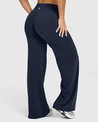 High Waist Stretch Casual Soft Straight Leg Bottoms