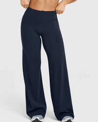 High Waist Stretch Casual Soft Straight Leg Bottoms